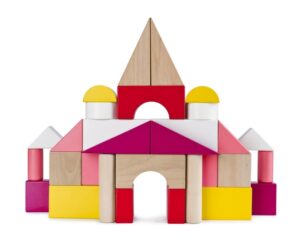 colorful castle made from children's blocks