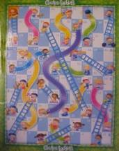 Photo of board game, "Chutes and Ladders"